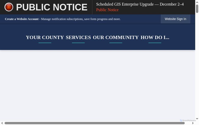 Security scan screenshot of https://www.dentoncounty.gov/