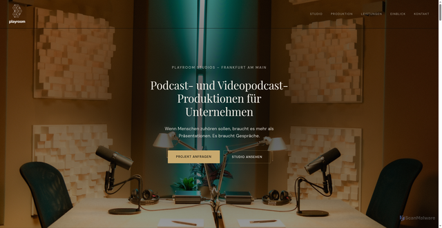 Security scan screenshot of https://podcast-frankfurt.net/