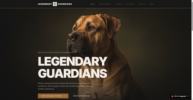 Security scan screenshot of http://legendaryxguadians.com/