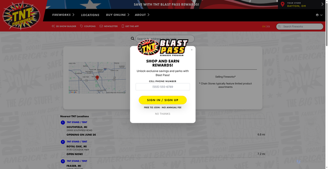 Security scan screenshot of https://www.tntfireworks.com/locations/2165120033-detroit-mi-48203