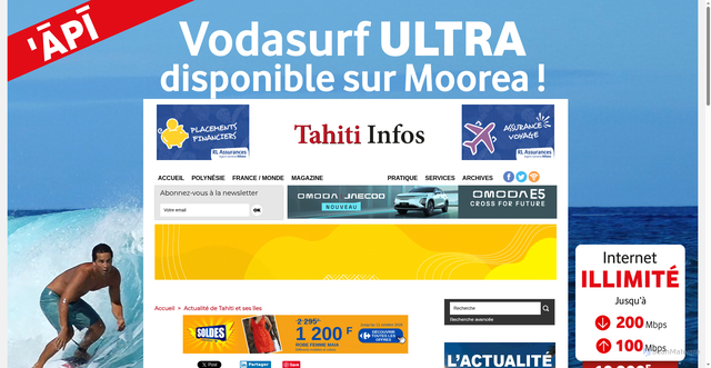 Security scan screenshot of https://www.tahiti-infos.com/Amical-Le-Bresil-corrige-l-Australie_a82885.html