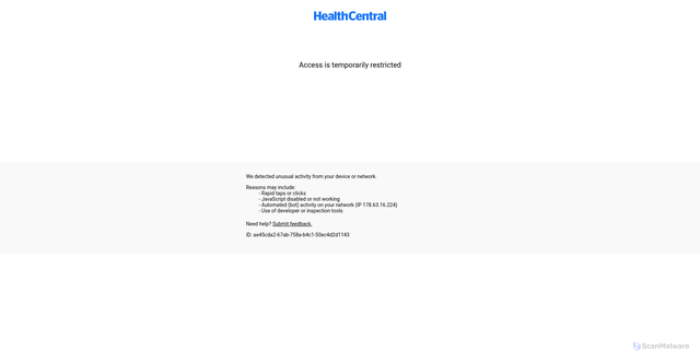 Security scan screenshot of https://www.healthcentral.com/condition/multiple-sclerosis/what-jamie-lynn-sigler-wants-you-to-know-about-ms