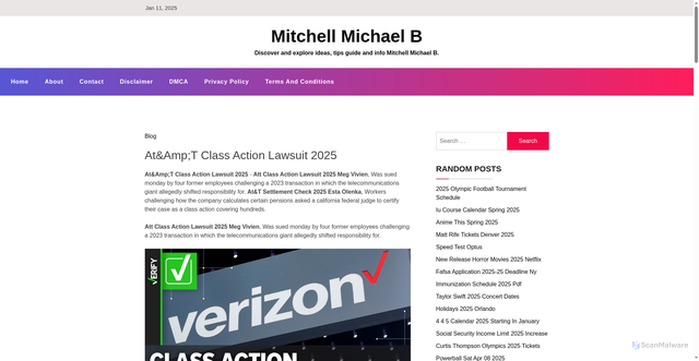 Security scan screenshot of https://mitchellmichaelb.pages.dev/byngv-atampt-class-action-lawsuit-2025-vqnkb/