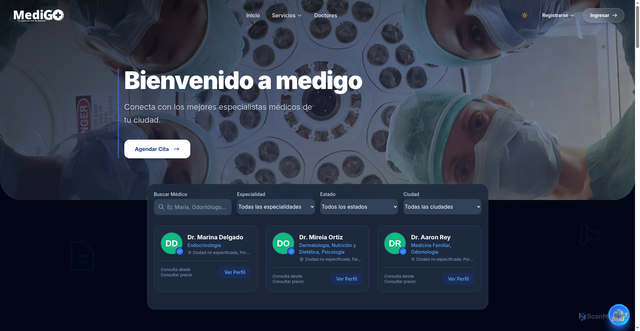 Security scan screenshot of https://medigoonline.com/