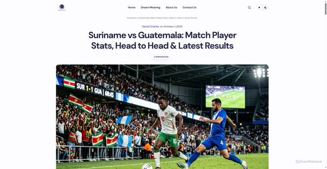 Security scan screenshot of https://drameyhut.com/surinam-vs-guatemala/