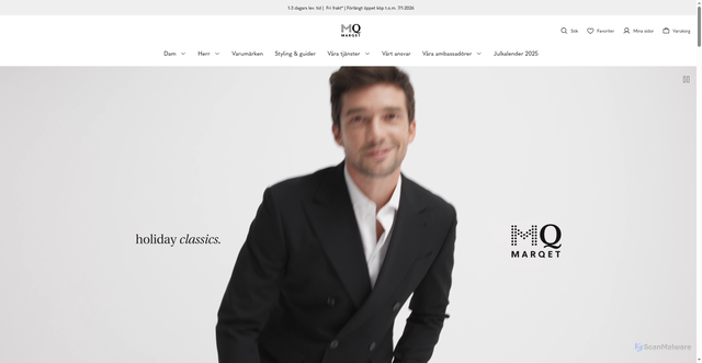 Security scan screenshot of https://www.mq.se/
