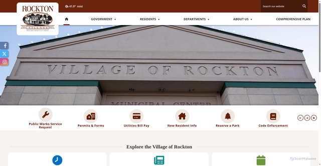 Security scan screenshot of https://rocktonil.gov/