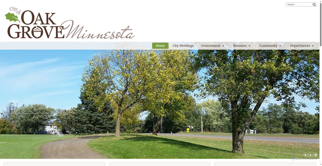 Security scan screenshot of https://oakgrovemn.gov/