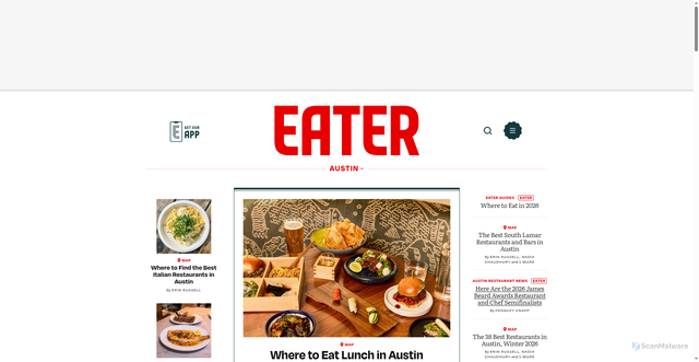 Security scan screenshot of https://austin.eater.com