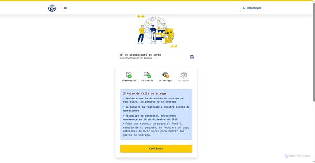Security scan screenshot of https://t.co/FsWB4GVmzN