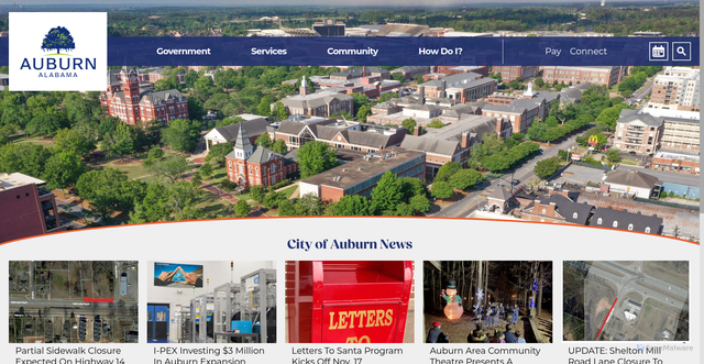 Security scan screenshot of https://www.auburnal.gov/