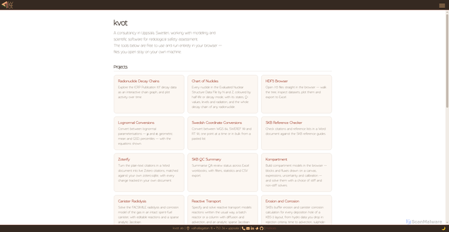 Security scan screenshot of https://kvotab.se