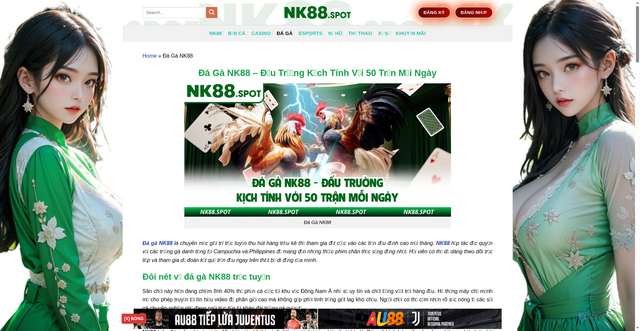 Security scan screenshot of https://nk888o.com/da-ga-nk88/