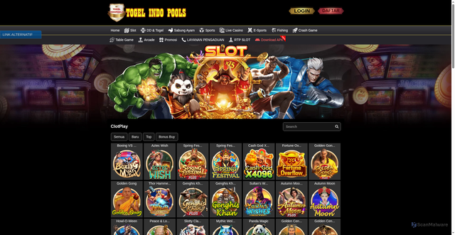 Security scan screenshot of https://tindobatu.icu/desktop/game/slot/clotplay