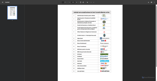 Security scan screenshot of https://ancpi.ro