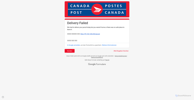 Security scan screenshot of https://forms.gle/qBqffQvAK3Bxc7UPA