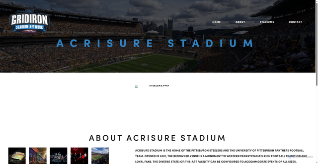 Security scan screenshot of https://www.gridironstadiumnetwork.com/acrisurestadium