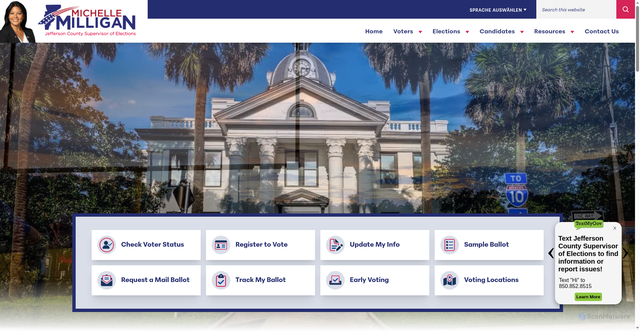 Security scan screenshot of https://jeffersonvotesfl.gov/