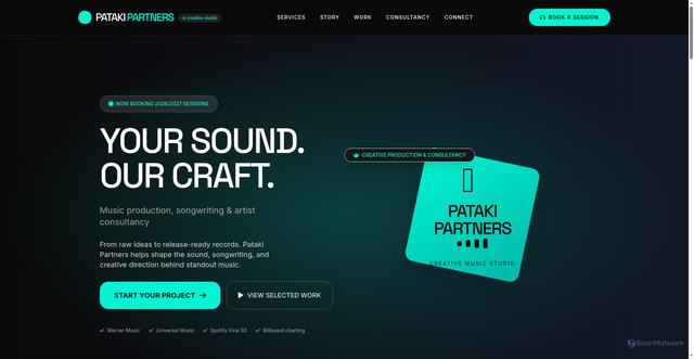Security scan screenshot of http://patakipartners.com/