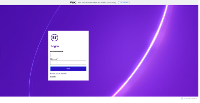 Security scan screenshot of https://securemail25.wixsite.com/my-site-1