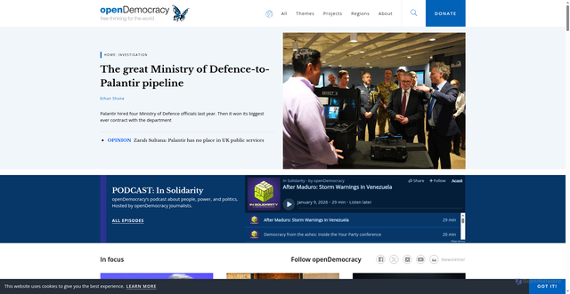 Security scan screenshot of https://opendemocracy.net