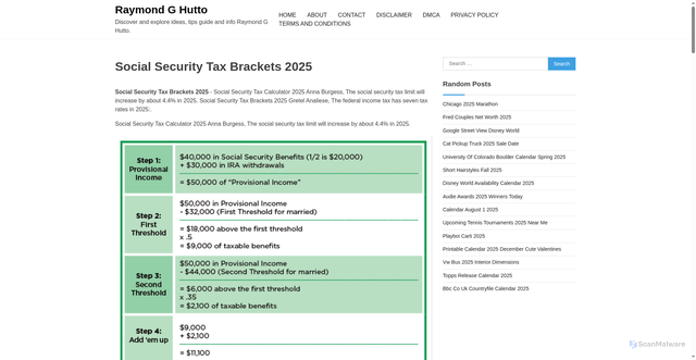 Security scan screenshot of https://raymondghutton.pages.dev/jlabm-social-security-tax-brackets-2025-gtciq/