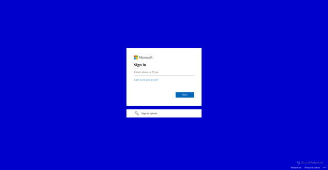 Security scan screenshot of https://pilotchemical-my.sharepoint.com