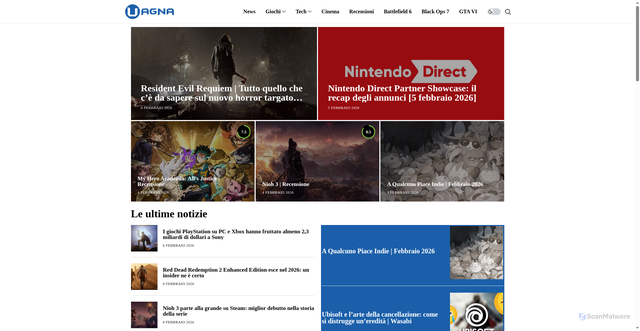 Security scan screenshot of https://www.uagna.it