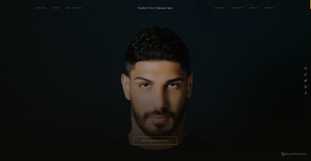 Security scan screenshot of https://enesfreedom.com/