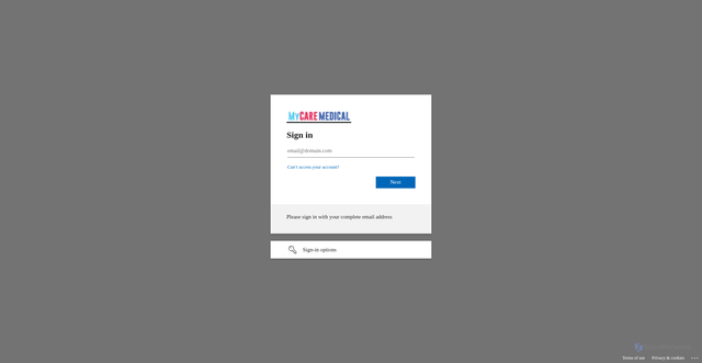 Security scan screenshot of https://femgo365-my.sharepoint.com