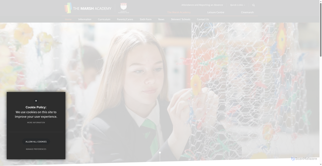 Security scan screenshot of https://www.marshacademy.org.uk/