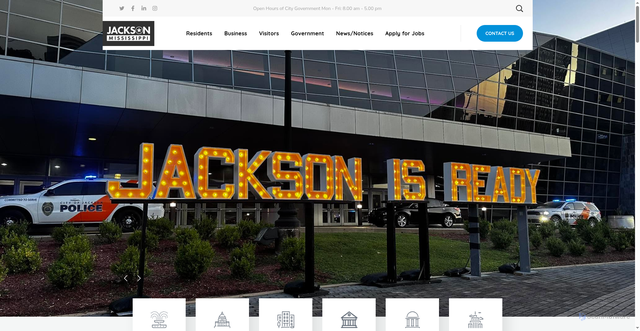 Security scan screenshot of https://jacksonms.gov/