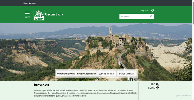 Security scan screenshot of https://uncemlazio.it/
