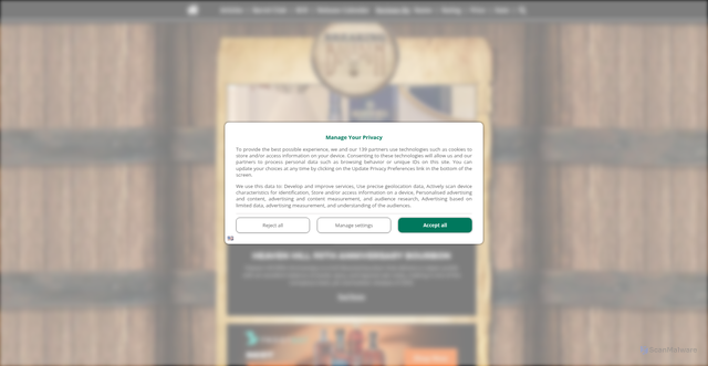 Security scan screenshot of https://breakingbourbon.com