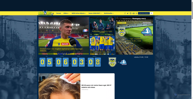 Security scan screenshot of https://for7m.arkowcy.pl