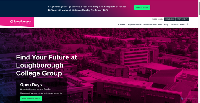 Security scan screenshot of https://www.loucoll.ac.uk/