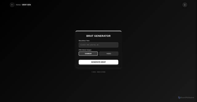 Security scan screenshot of https://x-code-randomverse-5kemzeavbg.edgeone.app/brat.html