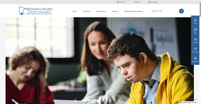 Security scan screenshot of https://mnprairie.gov/