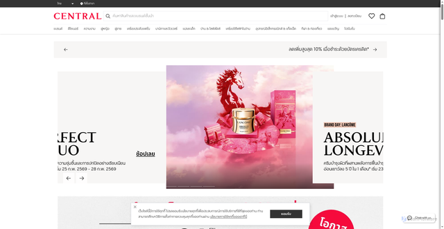 Security scan screenshot of https://central.co.th