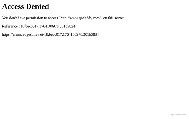 Security scan screenshot of https://www.godaddy.com/