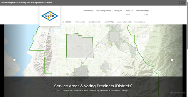 Security scan screenshot of https://www.sesdofutah.gov/