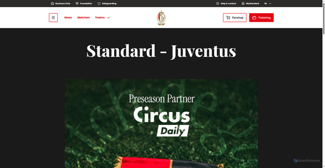 Security scan screenshot of https://standard.be/nl/rscl1898-juve1897
