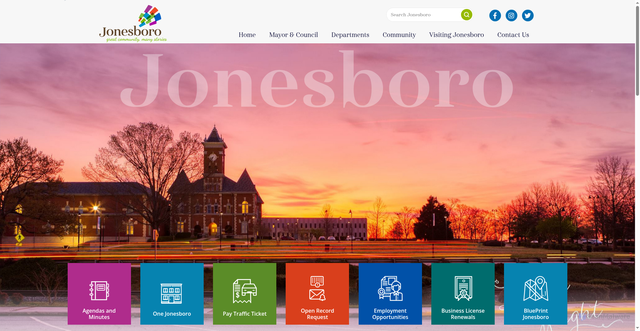 Security scan screenshot of https://jonesboroga.gov/