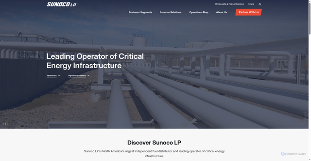 Security scan screenshot of https://www.sunocolp.com/