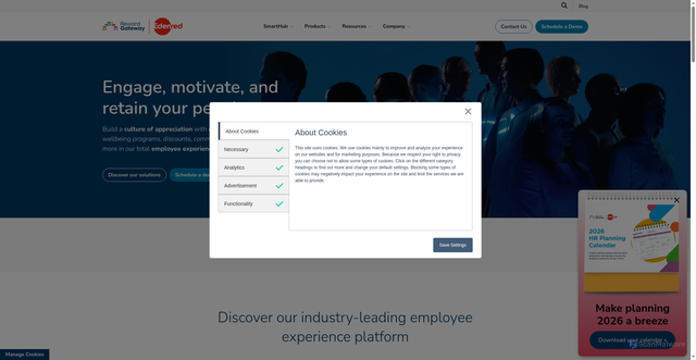 Security scan screenshot of https://rewardgateway.com