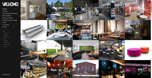 Security scan screenshot of https://valvomo.fi