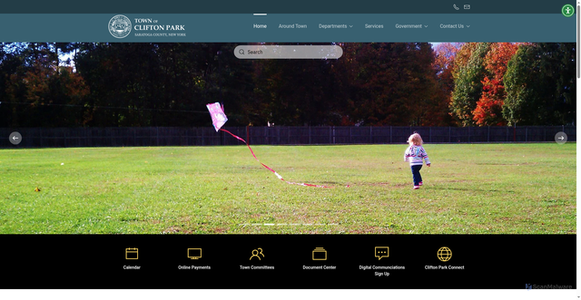 Security scan screenshot of https://cliftonparkny.gov/