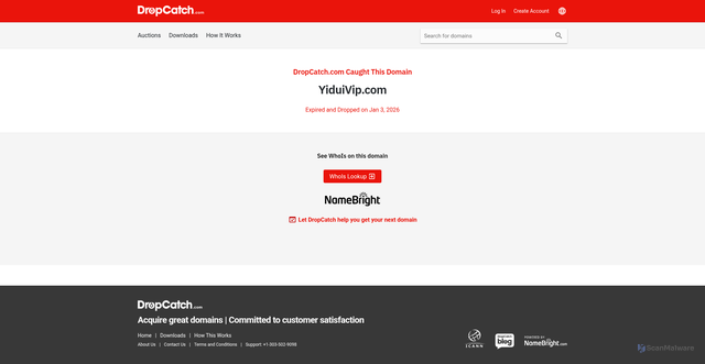 Security scan screenshot of http://yiduivip.com/