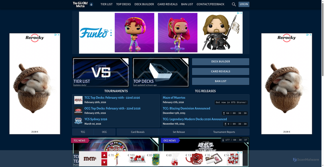 Security scan screenshot of https://yugiohmeta.com