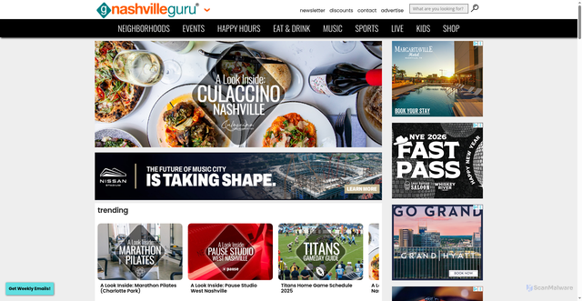 Security scan screenshot of https://nashvilleguru.com/